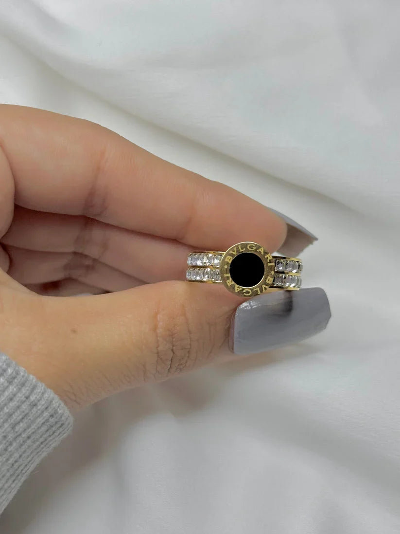 Exclusive Bvlgari Blackstone Ring.