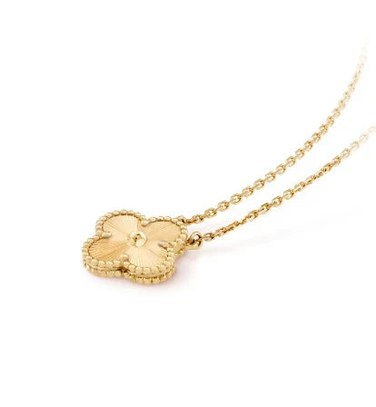 Golden Clover Necklace.