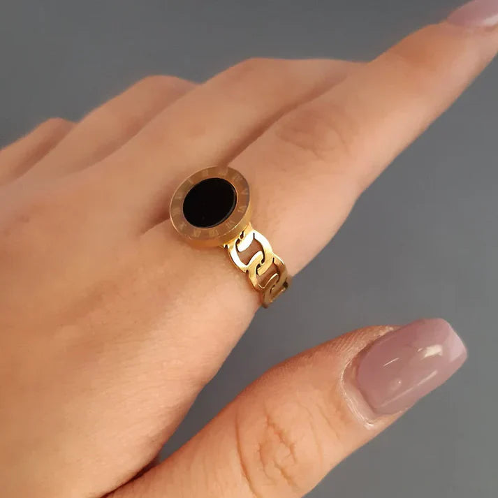 Roman Numeral Ring.