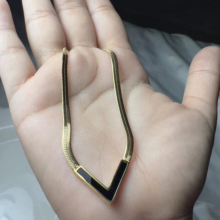 V Shaped Aesthetic Necklace.