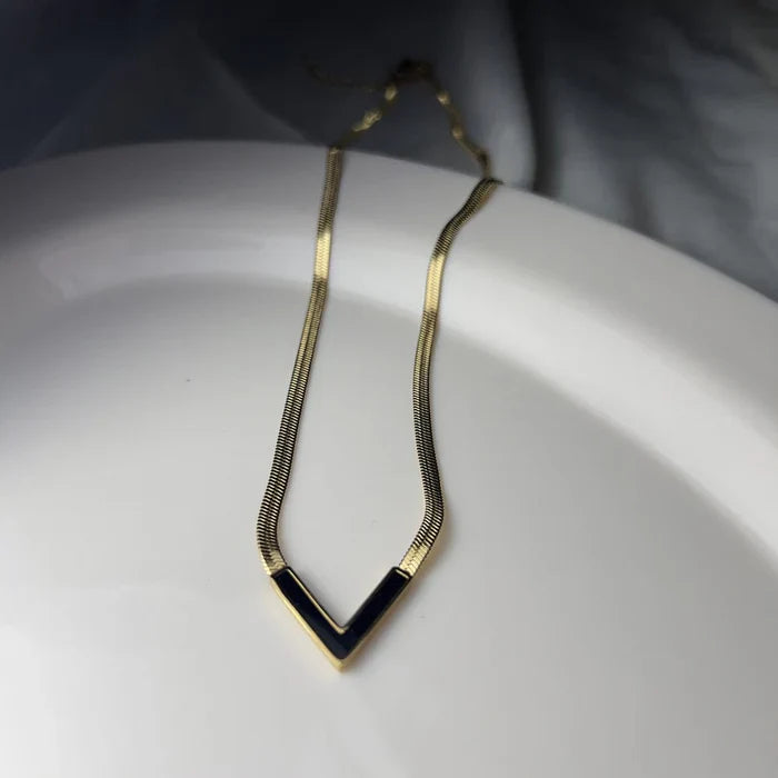 V Shaped Aesthetic Necklace.