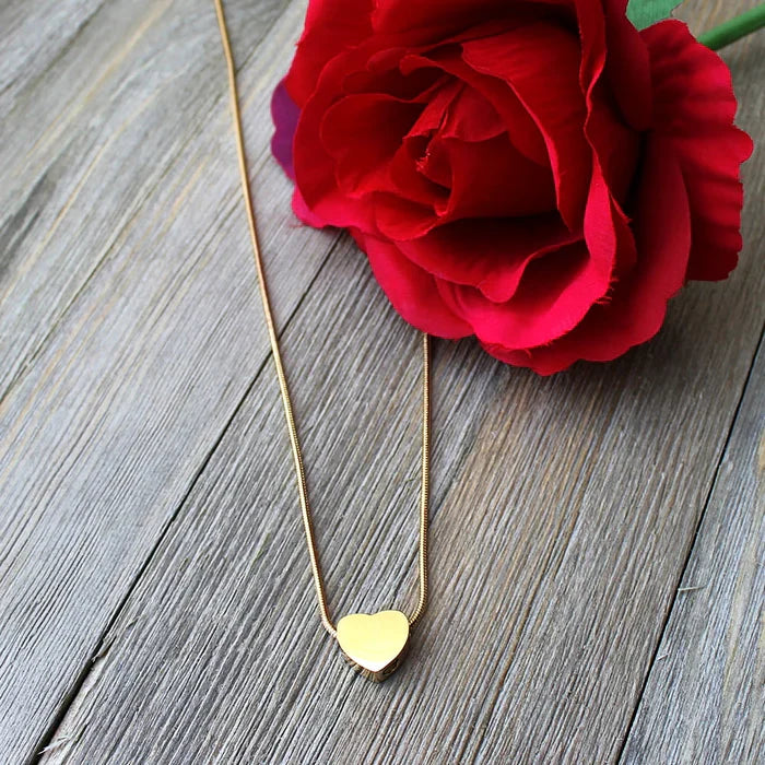 Premium Gold Heart Necklace.