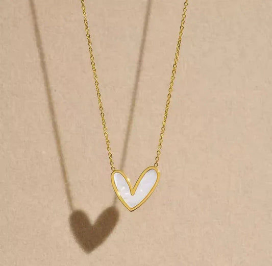 Love Heart Pendant Necklace.